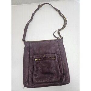 Elliott Lucca Gwen Burgundy Genuine Leather Crossbody Shoulder Handbag